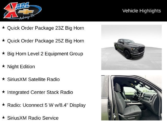 2022 RAM 1500 Big Horn Quad Cab 4x4 6'4" Box
