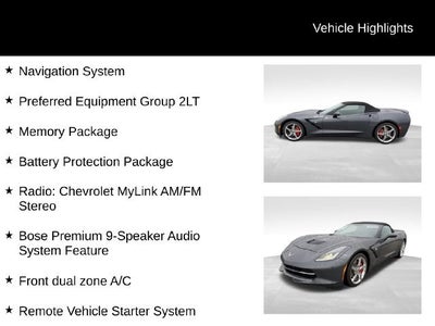 2014 Chevrolet Corvette Stingray 2LT