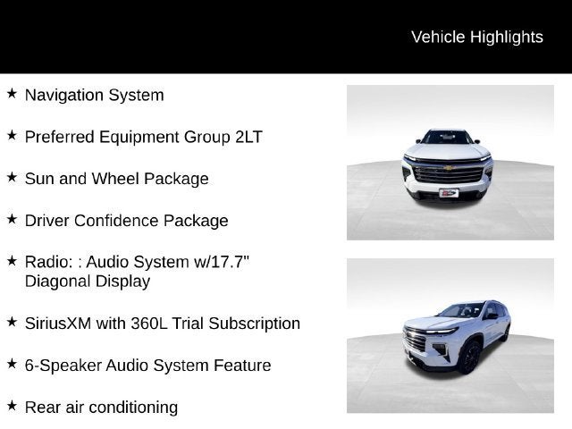 2025 Chevrolet Traverse LT