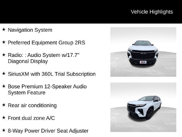2026 Chevrolet Traverse RS