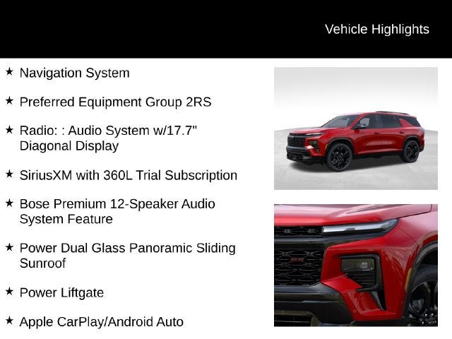 2027 Chevrolet Traverse RS