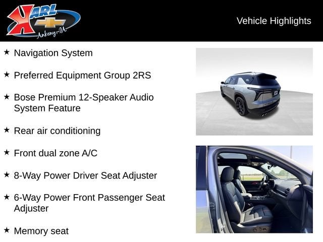 2025 Chevrolet Traverse RS