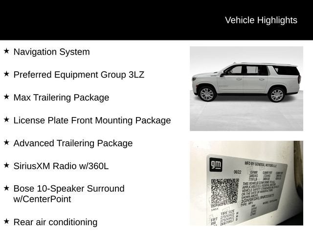 2022 Chevrolet Suburban High Country