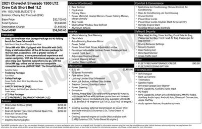 2021 Chevrolet Silverado 1500 4WD Crew Cab Short Bed LTZ