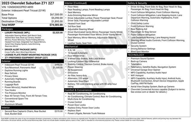 2023 Chevrolet Suburban 4WD Z71