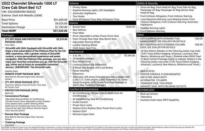 2022 Chevrolet Silverado 1500 4WD Crew Cab Standard Bed LT