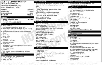 2026 Jeep Compass Trailhawk