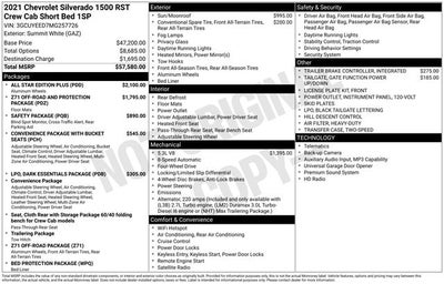 2021 Chevrolet Silverado 1500 4WD Crew Cab Short Bed RST