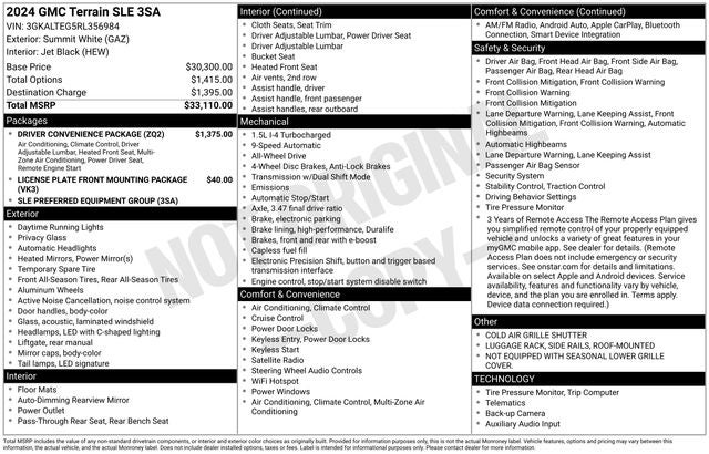 2024 GMC Terrain AWD SLE