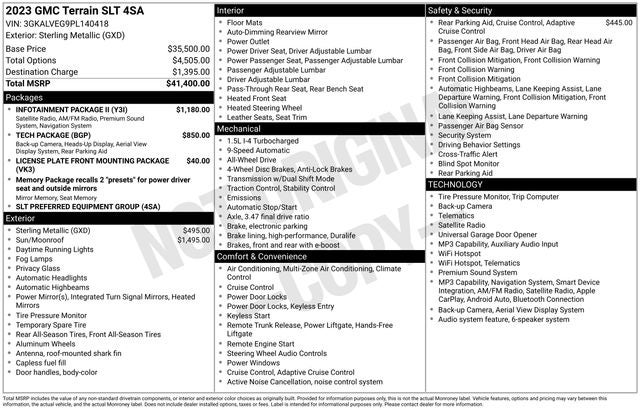 2023 GMC Terrain AWD SLT