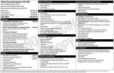 2026 Chevrolet Equinox AWD RS