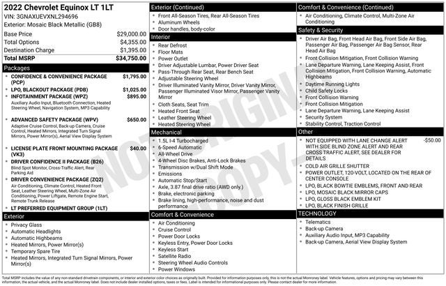 2022 Chevrolet Equinox AWD LT