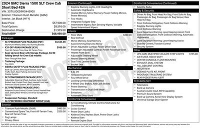 2024 GMC Sierra 1500 4WD Crew Cab Short Box SLT