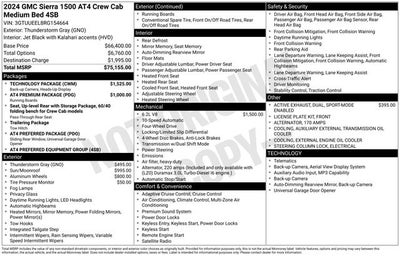2024 GMC Sierra 1500 4WD Crew Cab Standard Box AT4