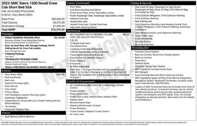 2023 GMC Sierra 1500 4WD Crew Cab Short Box Denali