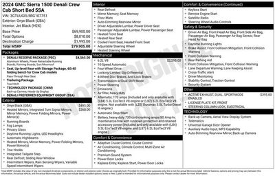 2024 GMC Sierra 1500 4WD Crew Cab Short Box Denali