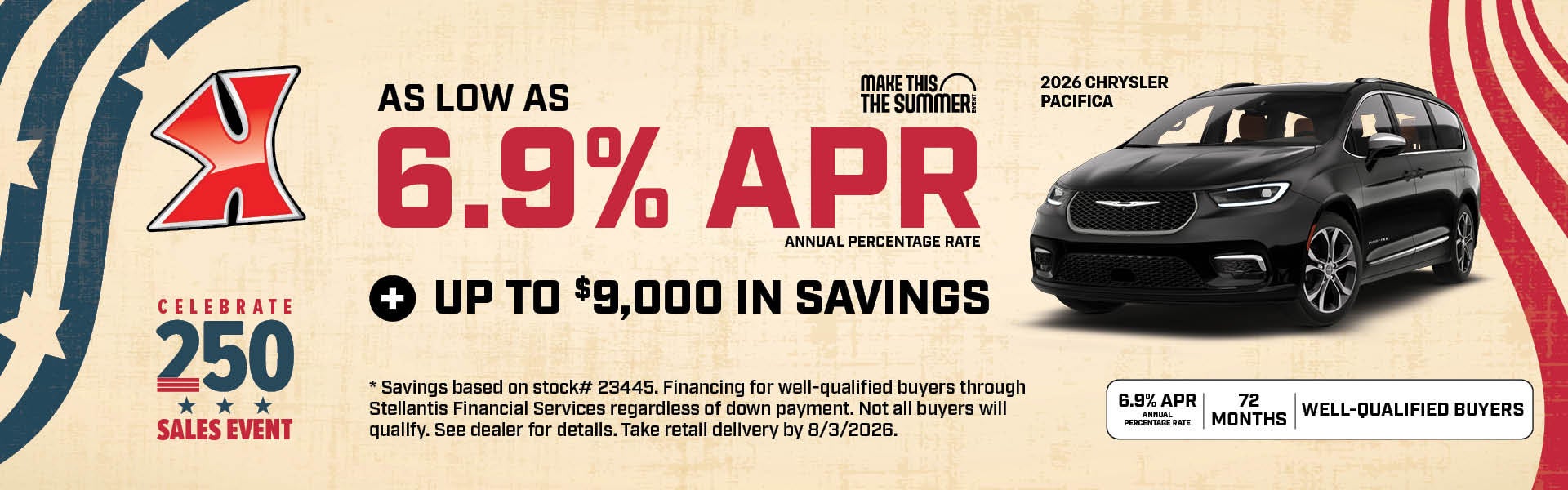 Save $9,000 Plus get 6.9% APR on Pacifica Karl Chrysler Dodge Jeep Ram of Marshalltown Marshalltown