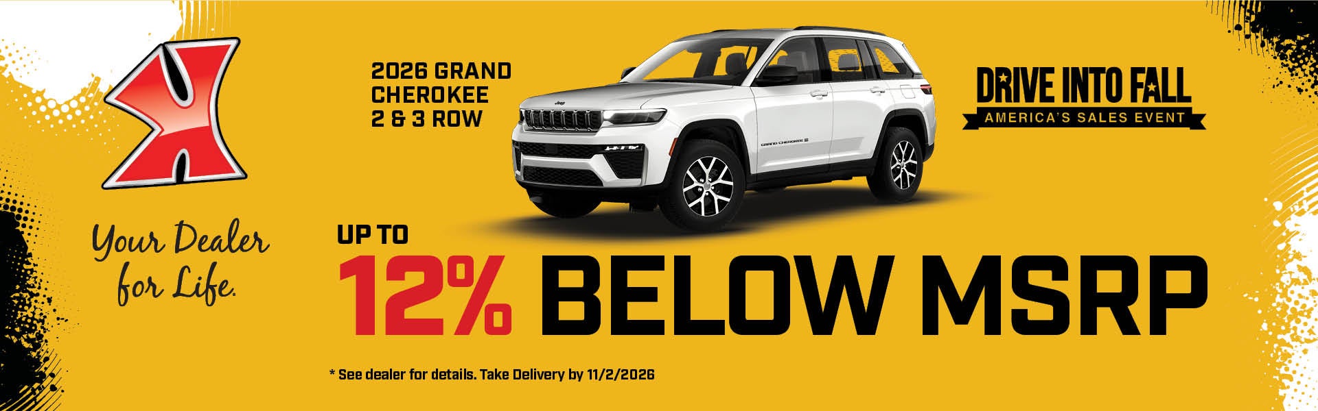 Get up to 12% below MSRP on Grand Cherokee at Karl Chrysler Dodge Jeep Ram of Marshalltown