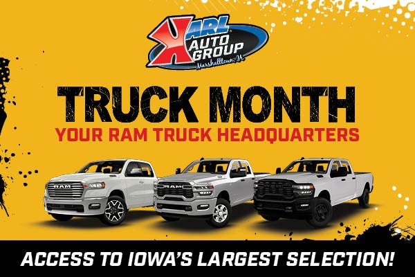 It's Truck Month at Karl Chrysler Dodge Jeep Ram of Marshalltown