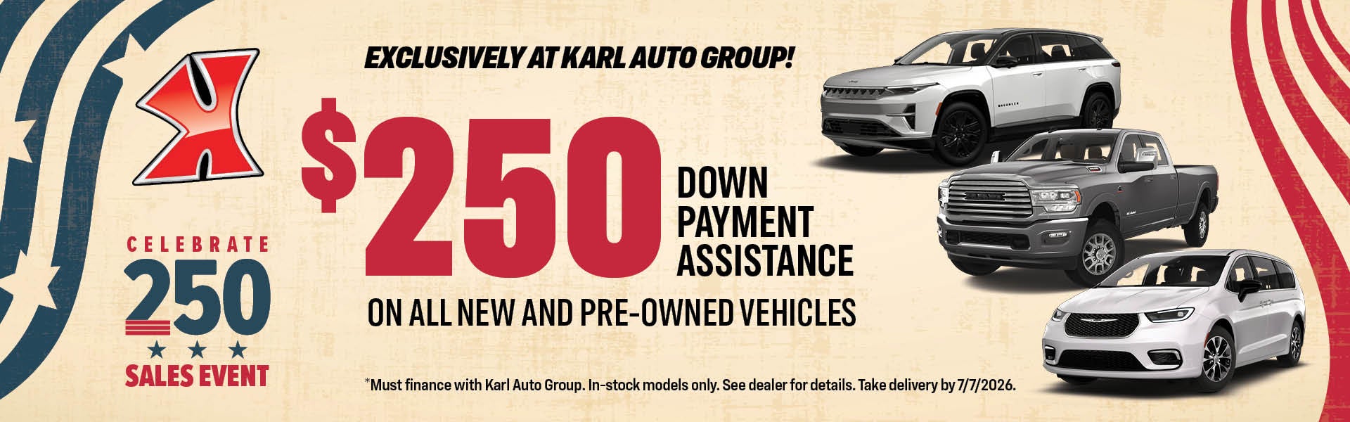 $250 Down Payment Assistance